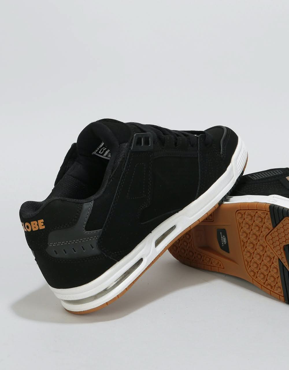 Globe Sabre Skate Shoes Black Gold Route One