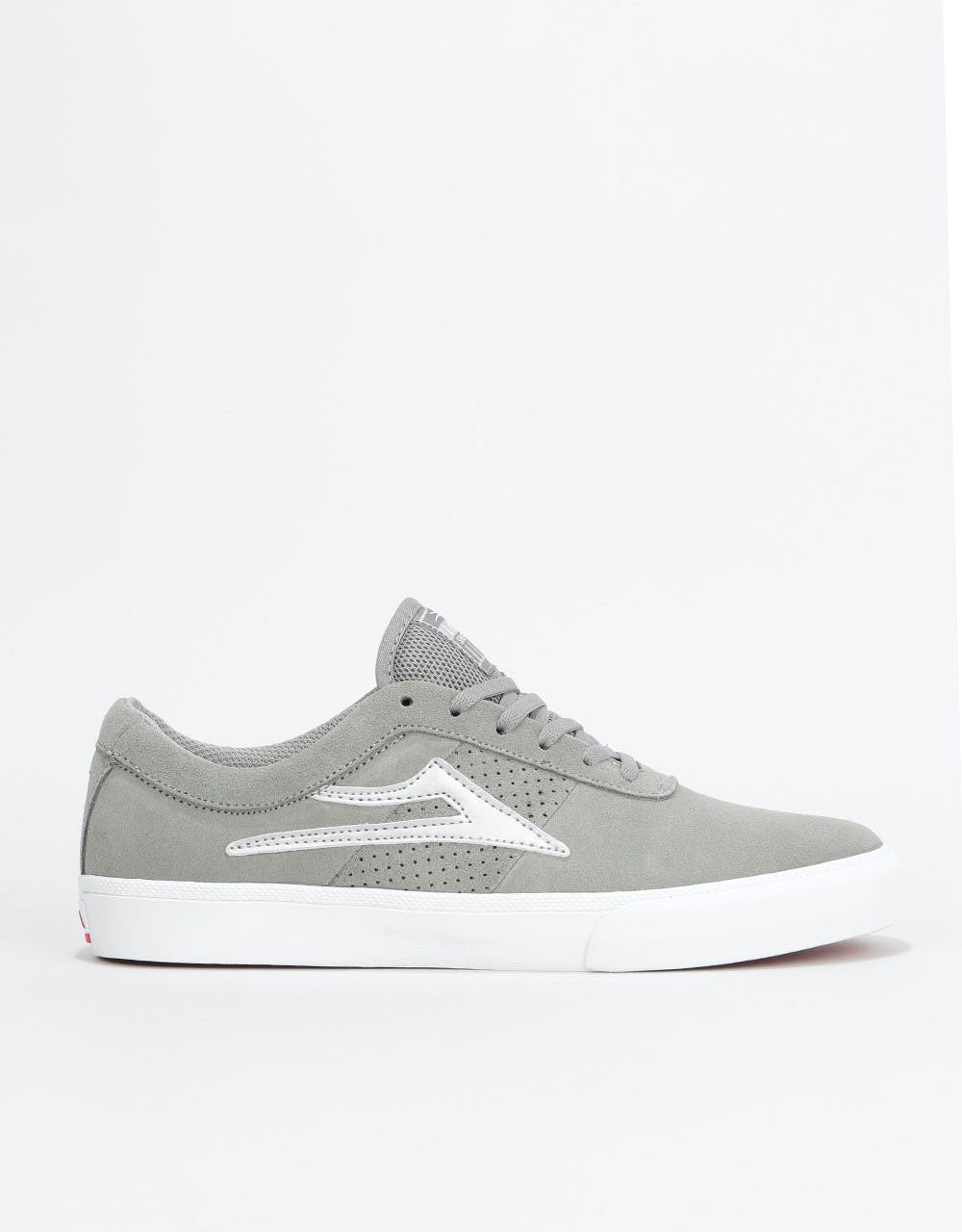 Lakai Sheffield Skate Shoes - Grey/Silver Suede