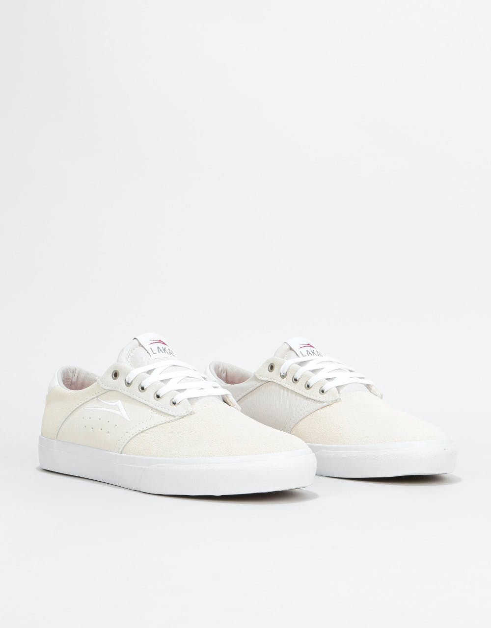 Lakai Porter Skate Shoes - White Suede