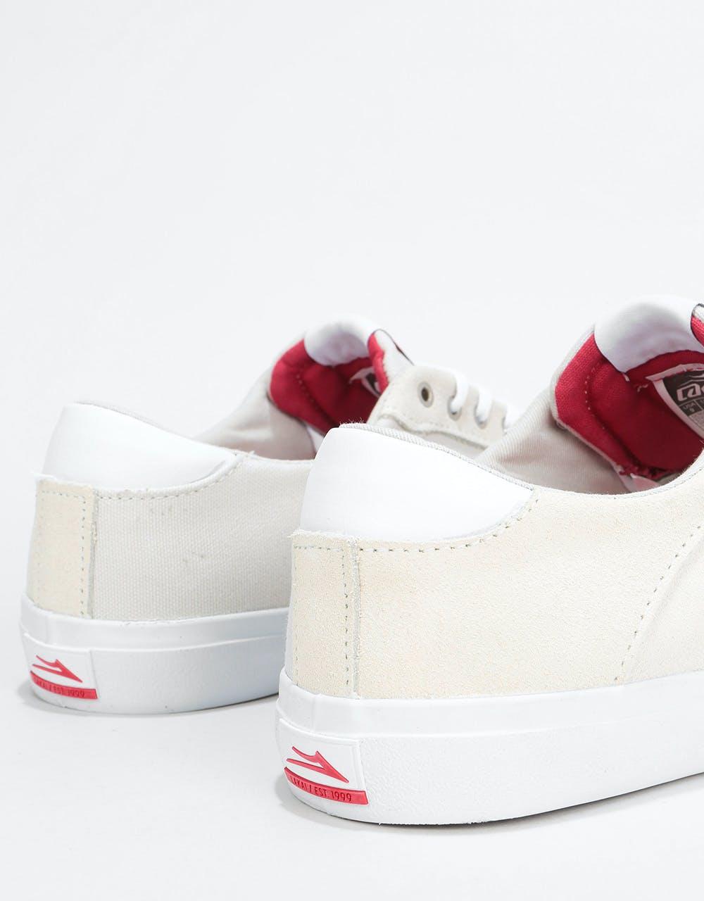Lakai Porter Skate Shoes - White Suede