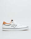 New Balance Numeric 255 Skate Shoes - White/White