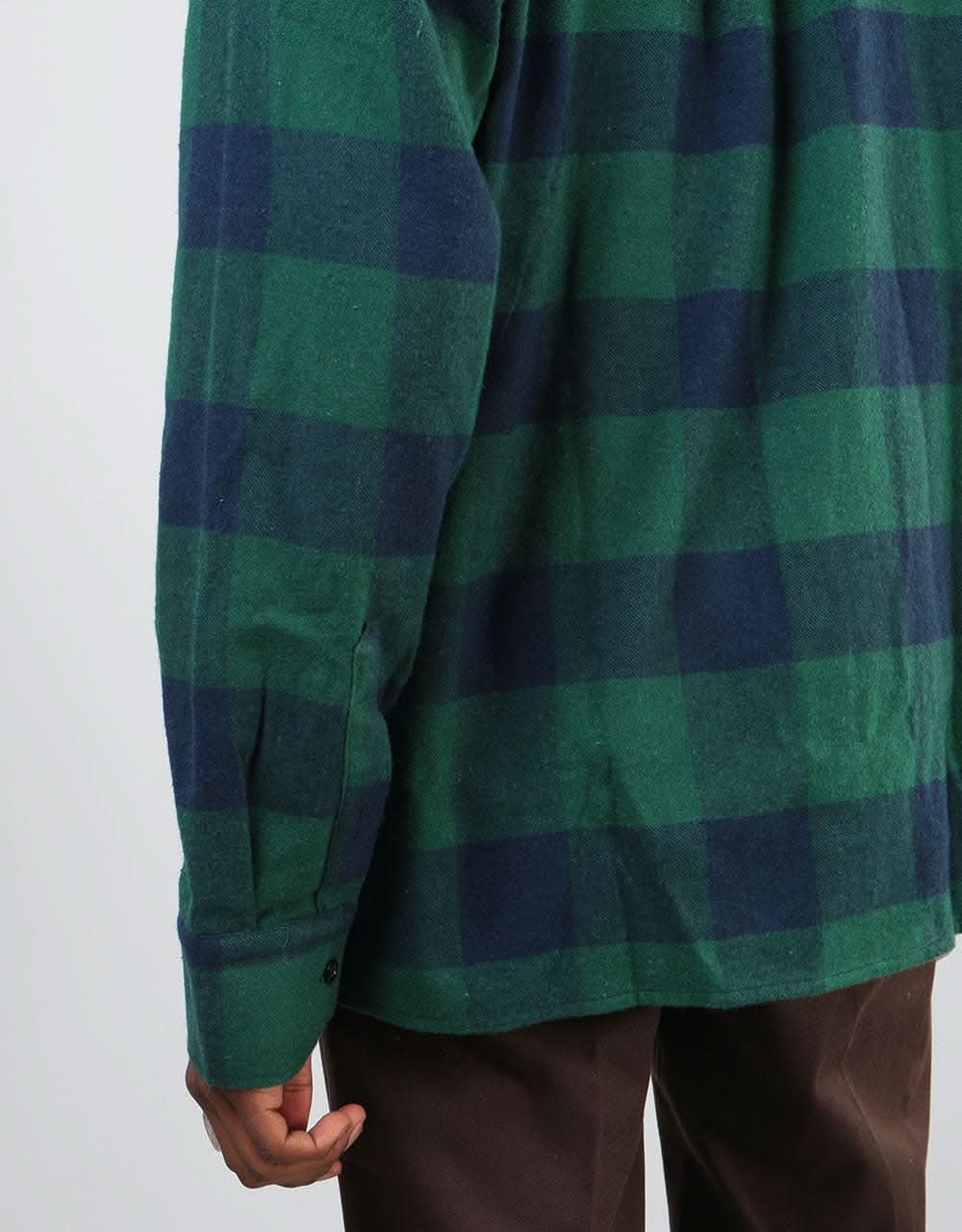 Route One Flannel Shirt - Green/Navy