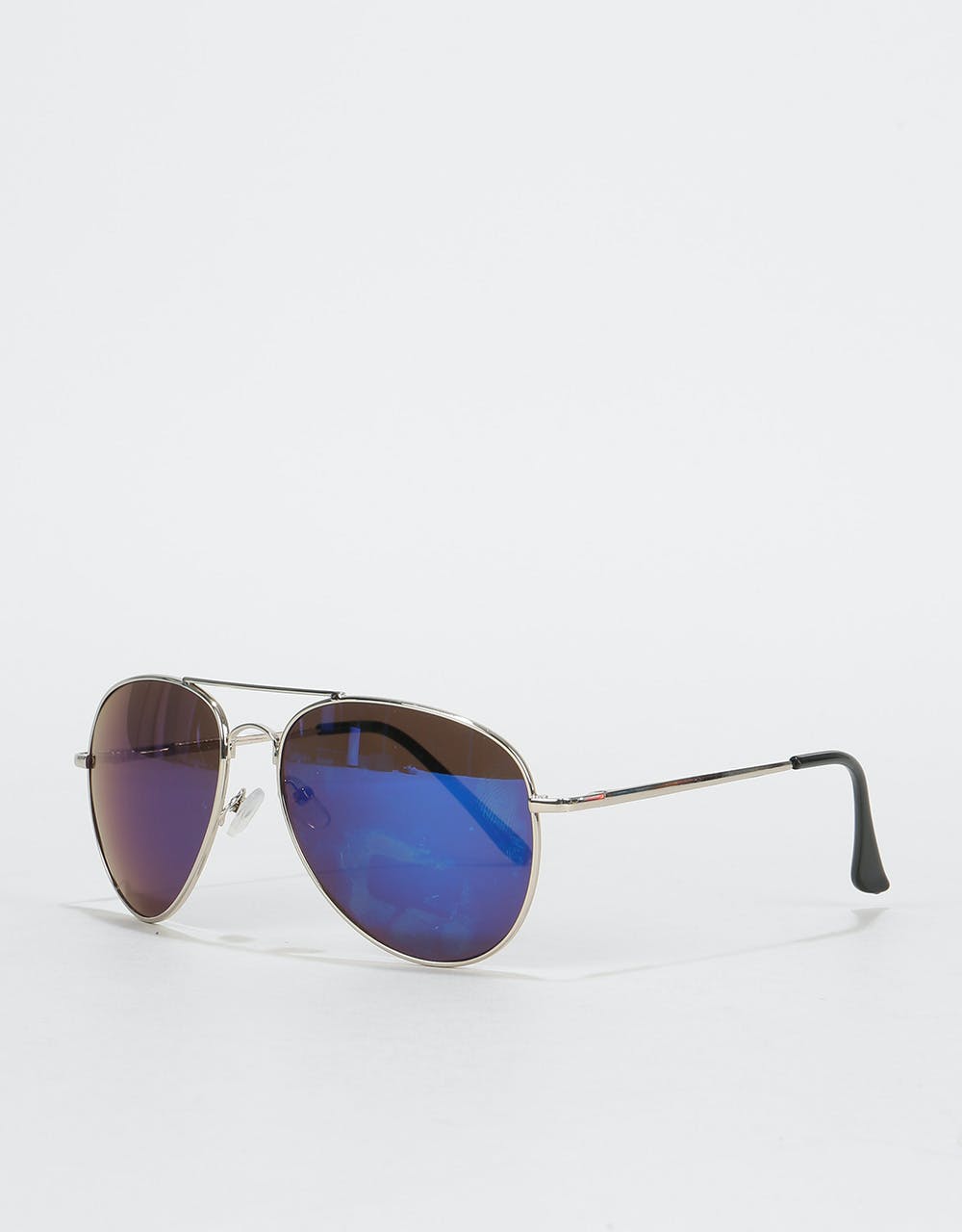 Route One Aviator Sunglasses - Silver/Blue