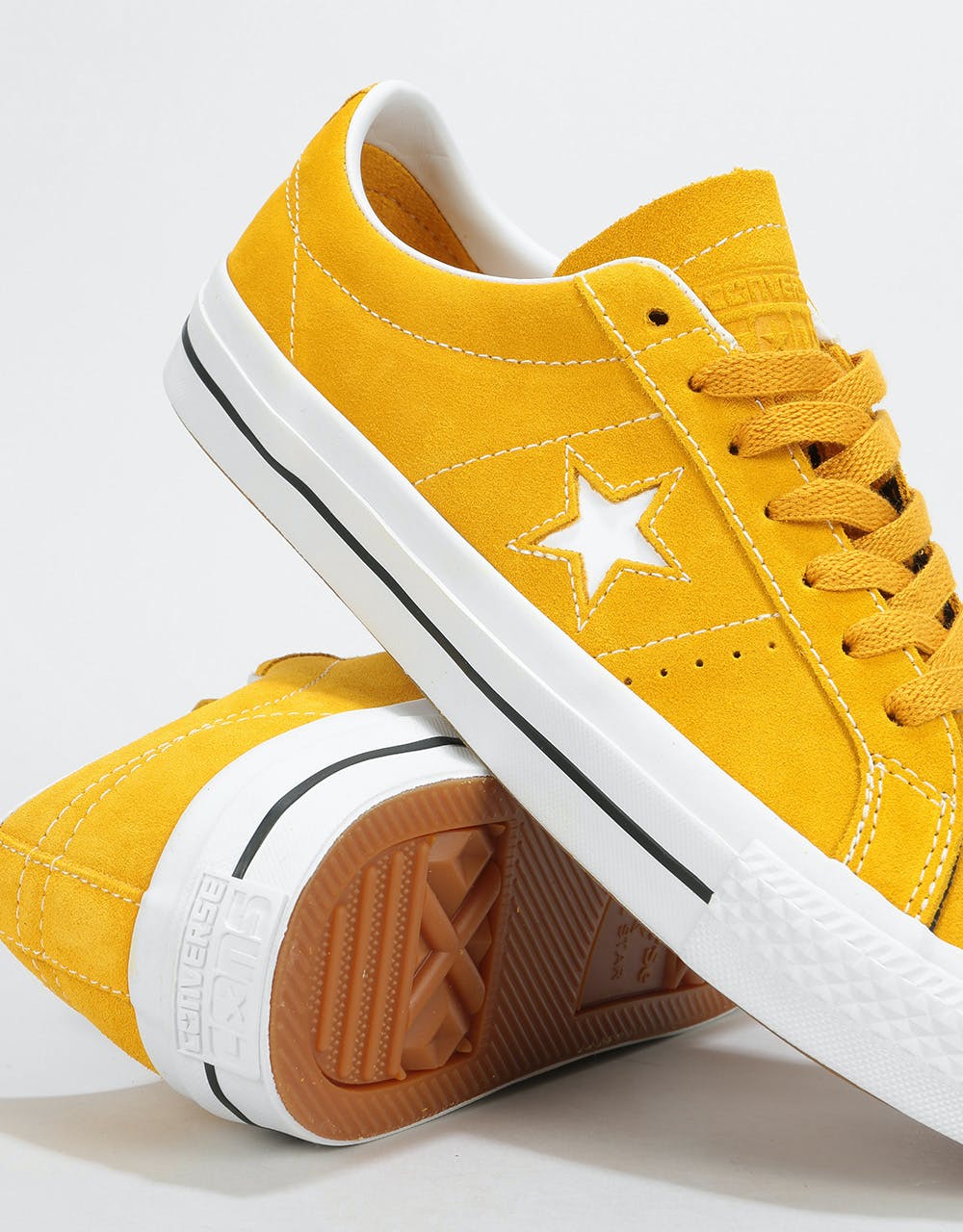 Converse One Star Pro Ox Skate Shoes - Mineral Yellow/White/Black