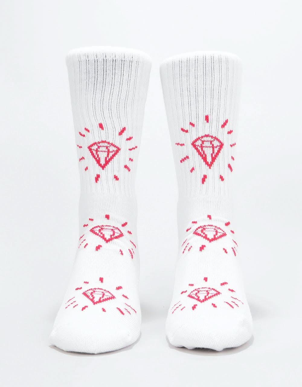 Diamond Supply Co. Outshine Crew Socks - White