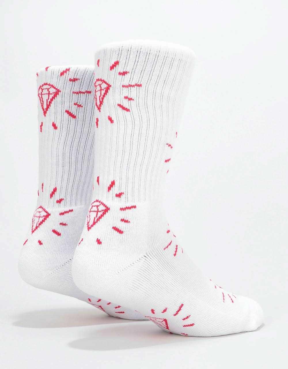 Diamond Supply Co. Outshine Crew Socks - White