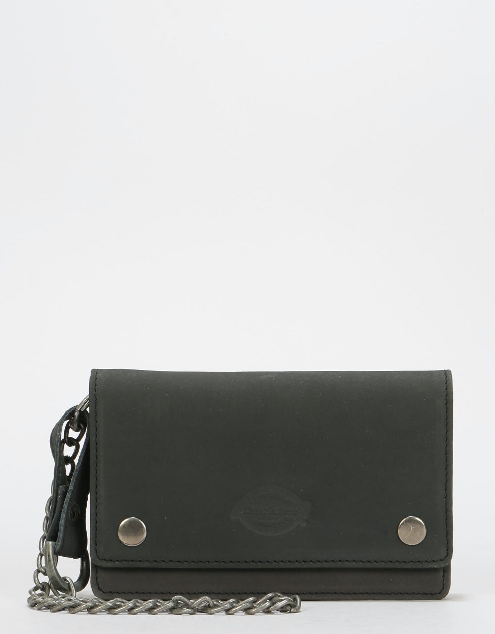Dickies Deedsville Leather Wallet & Chain - Black