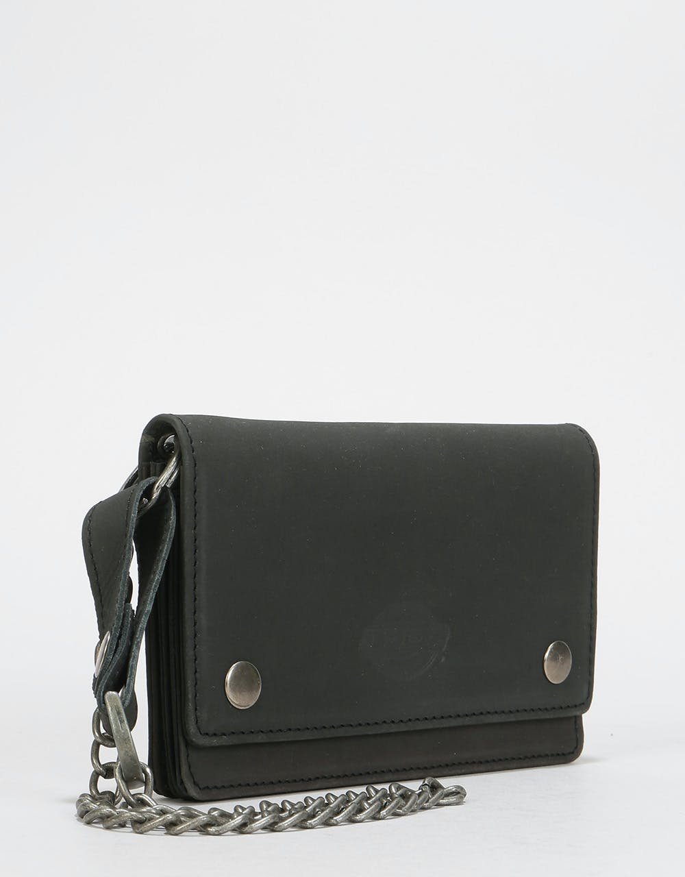 Dickies Deedsville Leather Wallet & Chain - Black