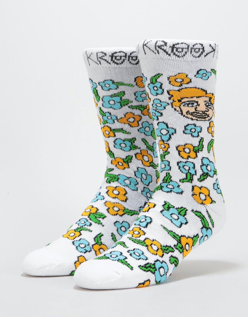 Krooked OG Sweatpants Socks - White/Multi