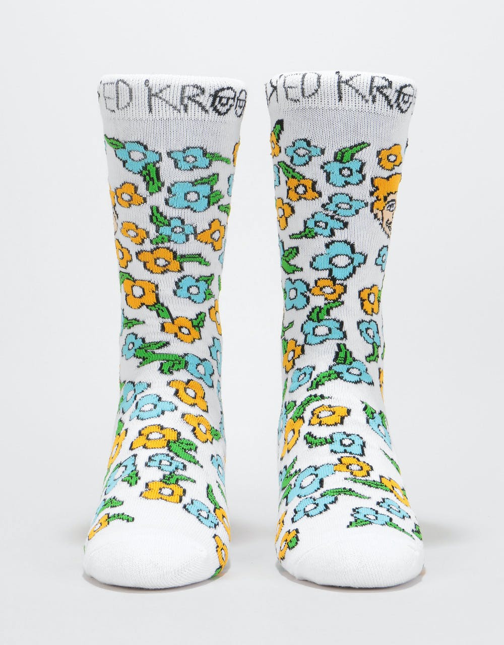 Krooked OG Sweatpants Socks - White/Multi