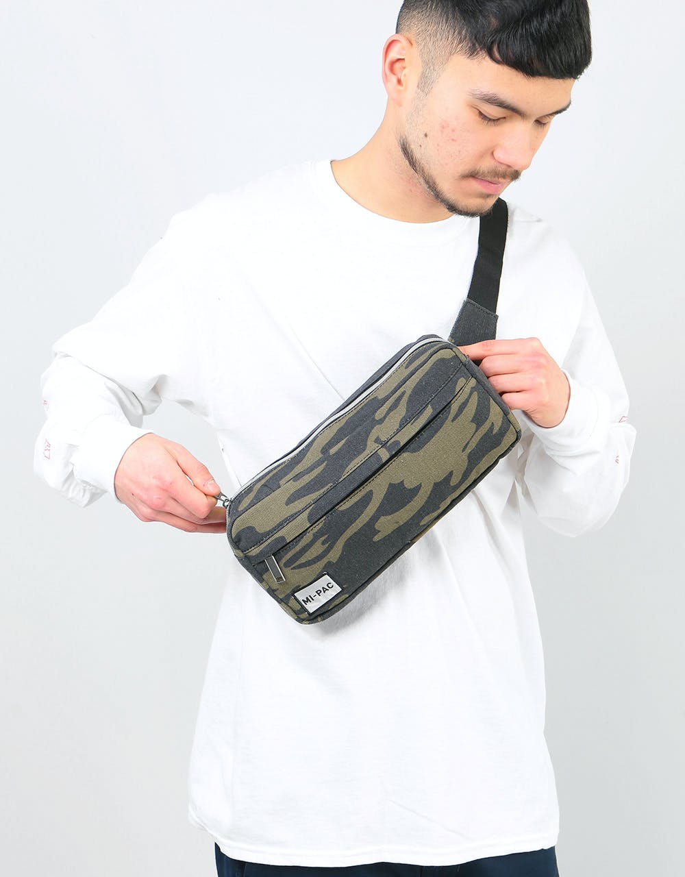 Mi-Pac Street Pac Cross Body Bag - Canvas Camo Khaki