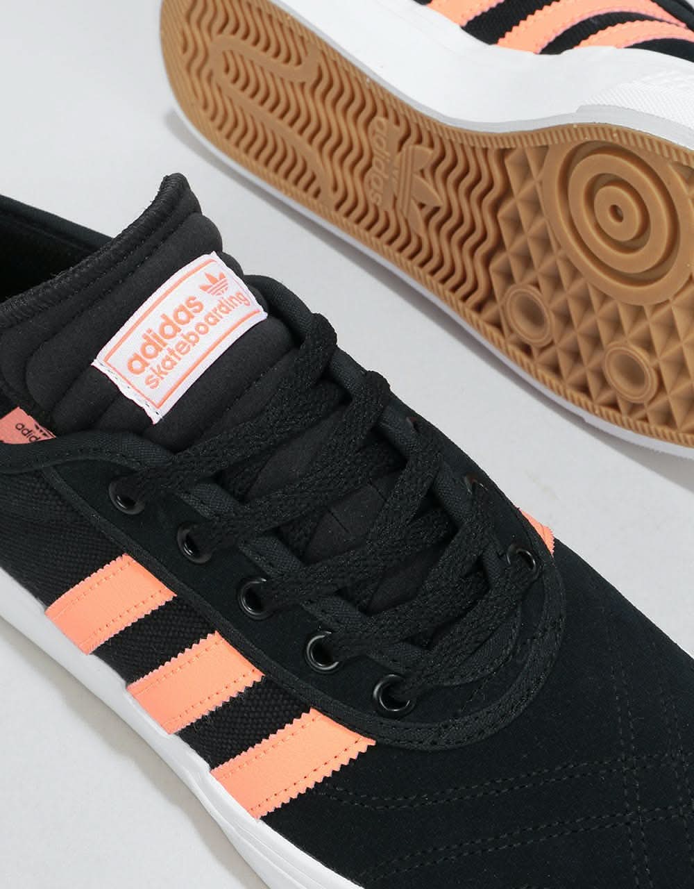 Adidas Adi-Ease Premiere Skate Shoes - Core Black/Chalk Coral/White