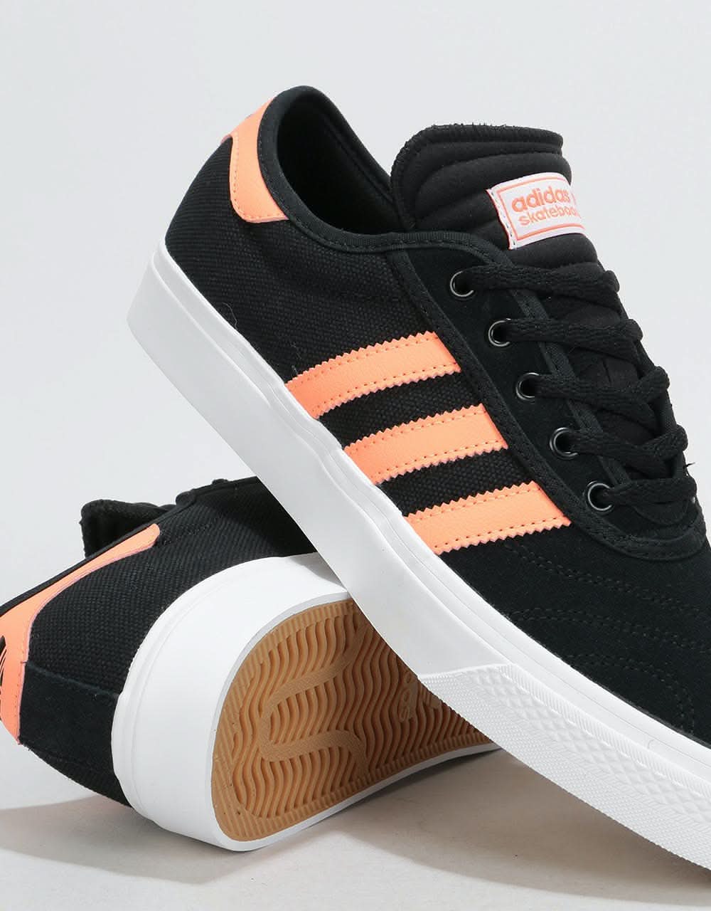 Adidas Adi-Ease Premiere Skate Shoes - Core Black/Chalk Coral/White