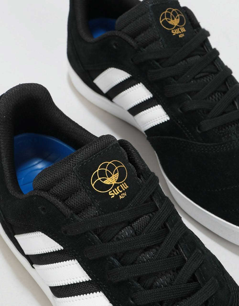 Adidas Suciu ADV II Skate Shoes - Core Black/White/Gold Metallic