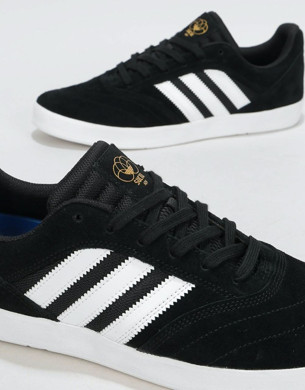 Adidas Suciu ADV II Skate Shoes - Core Black/White/Gold Metallic