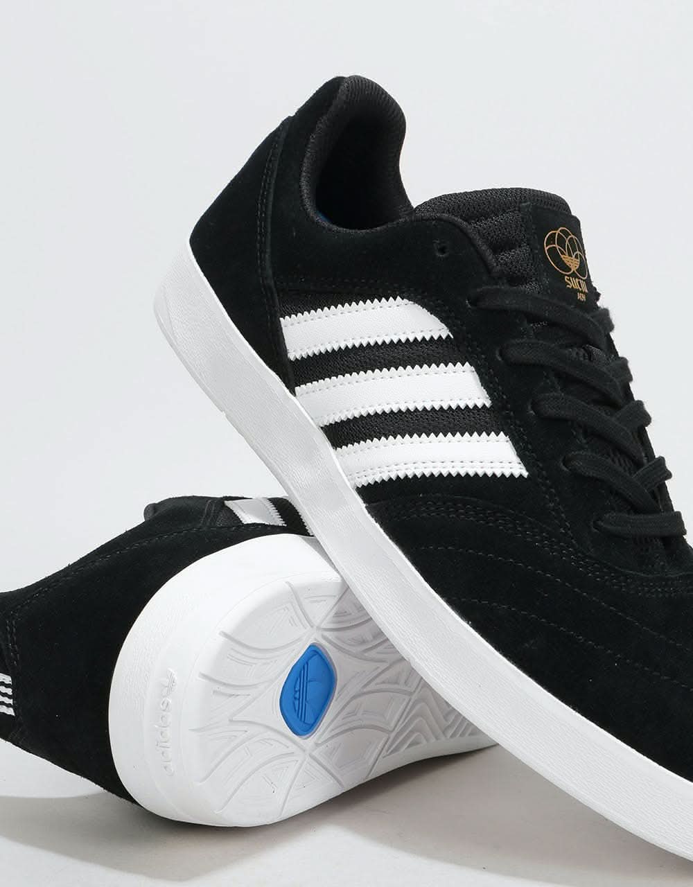 Adidas Suciu ADV II Skate Shoes - Core Black/White/Gold Metallic