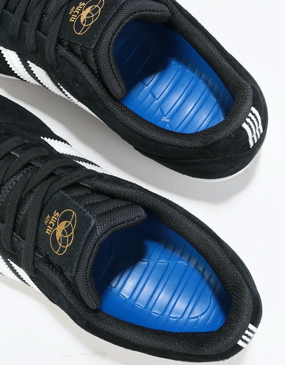 Adidas Suciu ADV II Skate Shoes - Core Black/White/Gold Metallic