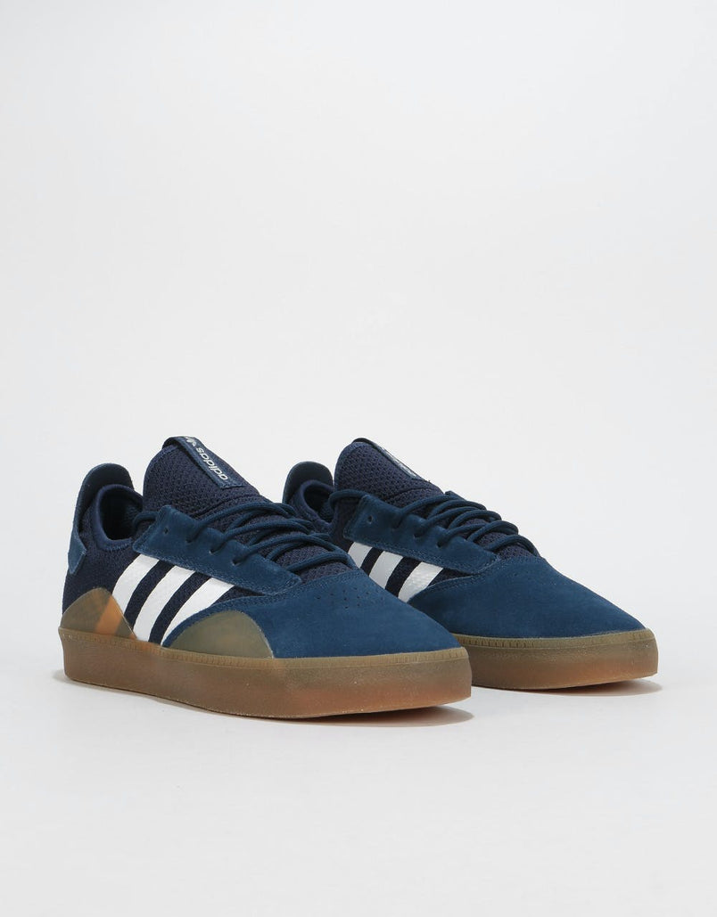 Ensomhed tone væske adidas 3ST.001 Skate Shoes - Collegiate Navy/White/Gum – Route One