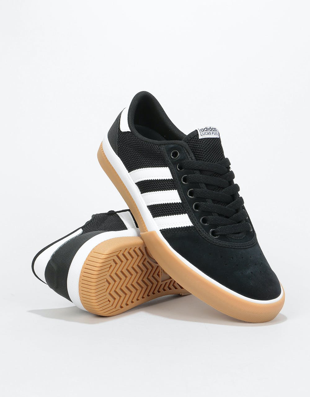Adidas Lucas Premiere Skate Shoes - Black/White/Gum
