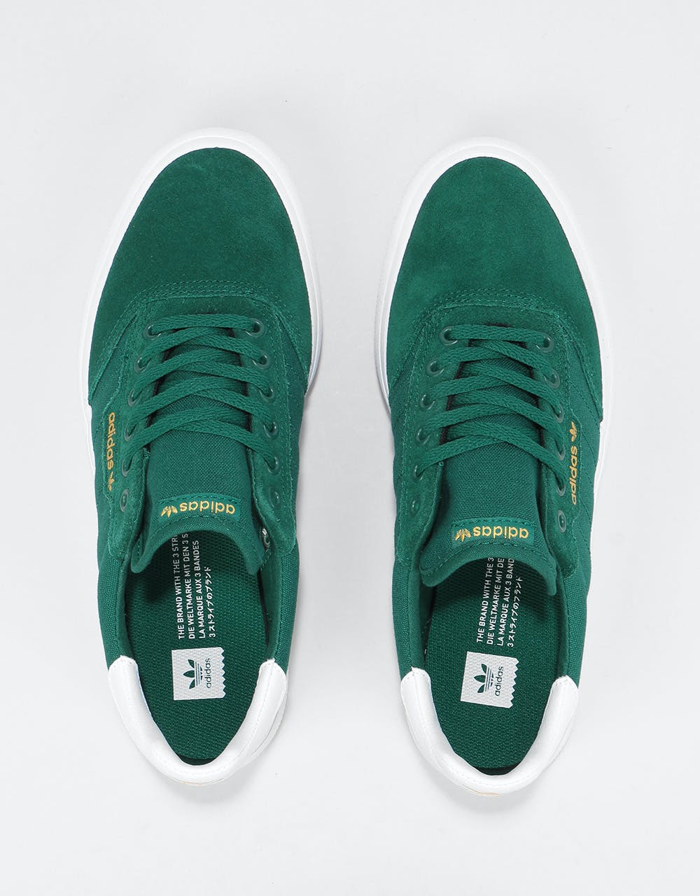 Adidas 3MC Skate Shoes - Collegiate Green/White/Collegiate Green