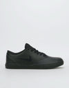 Nike SB Check Solarsoft Skate Shoes - Black/Black-Gunsmoke