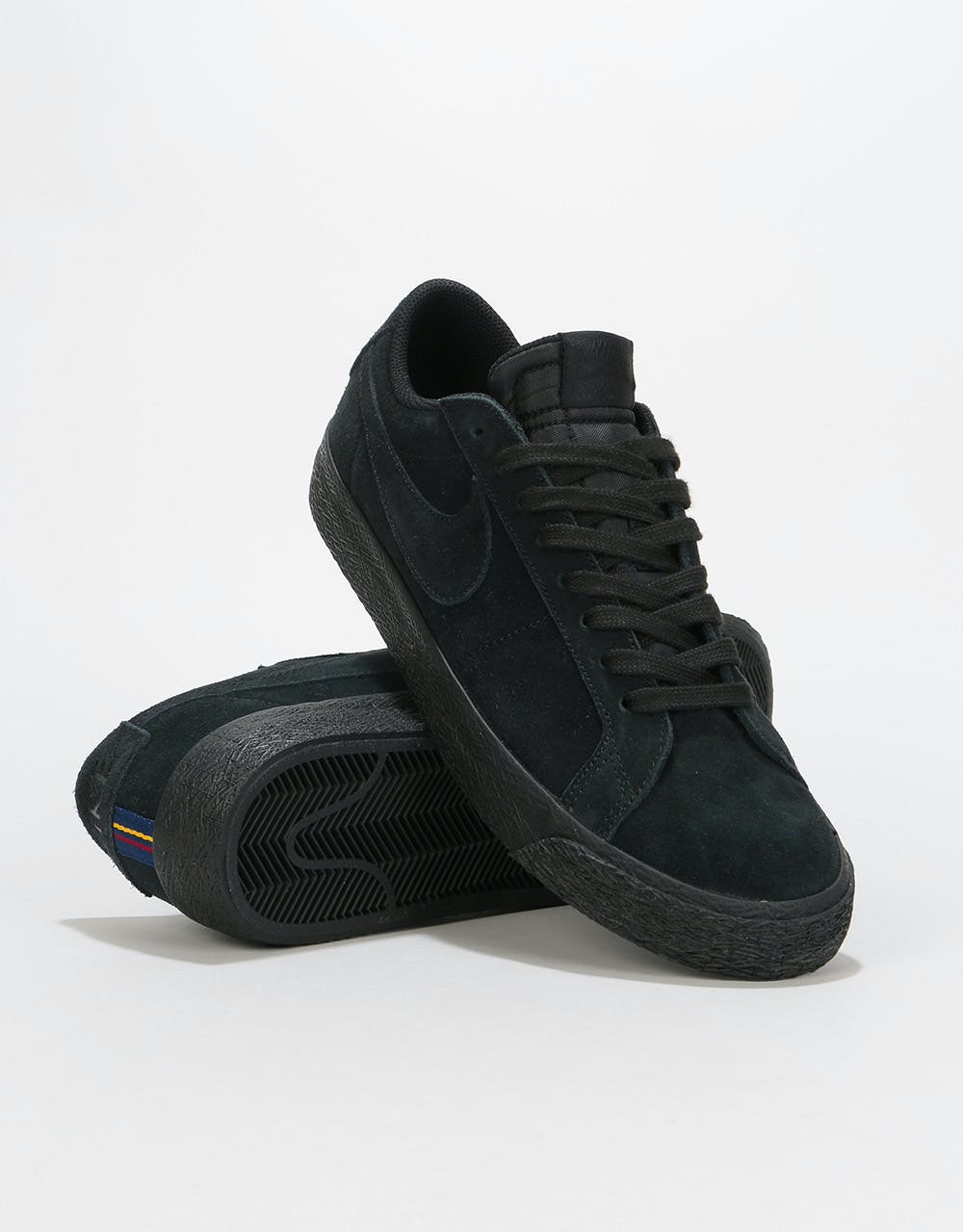 Nike SB Zoom Blazer Low Skate Shoes - Black/Black-Gunsmoke