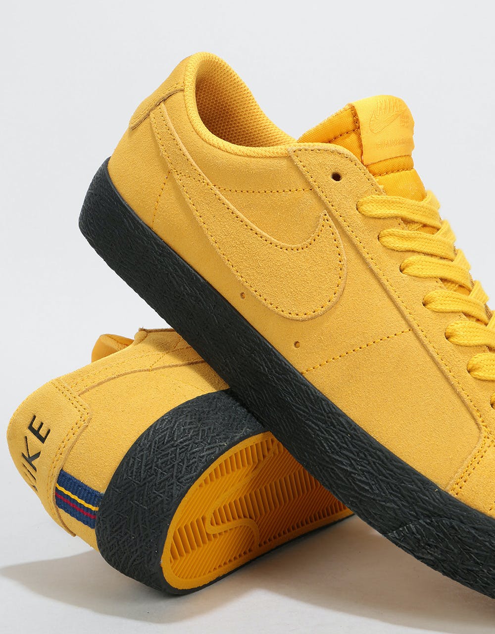 Nike SB Zoom Blazer Low Skate Shoes - Yellow Ochre/Yellow Ochre-Black
