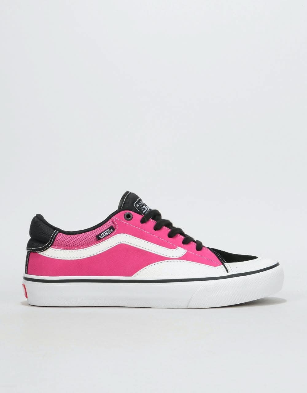 Vans TNT AP Skate Shoes - Black/Magenta/White