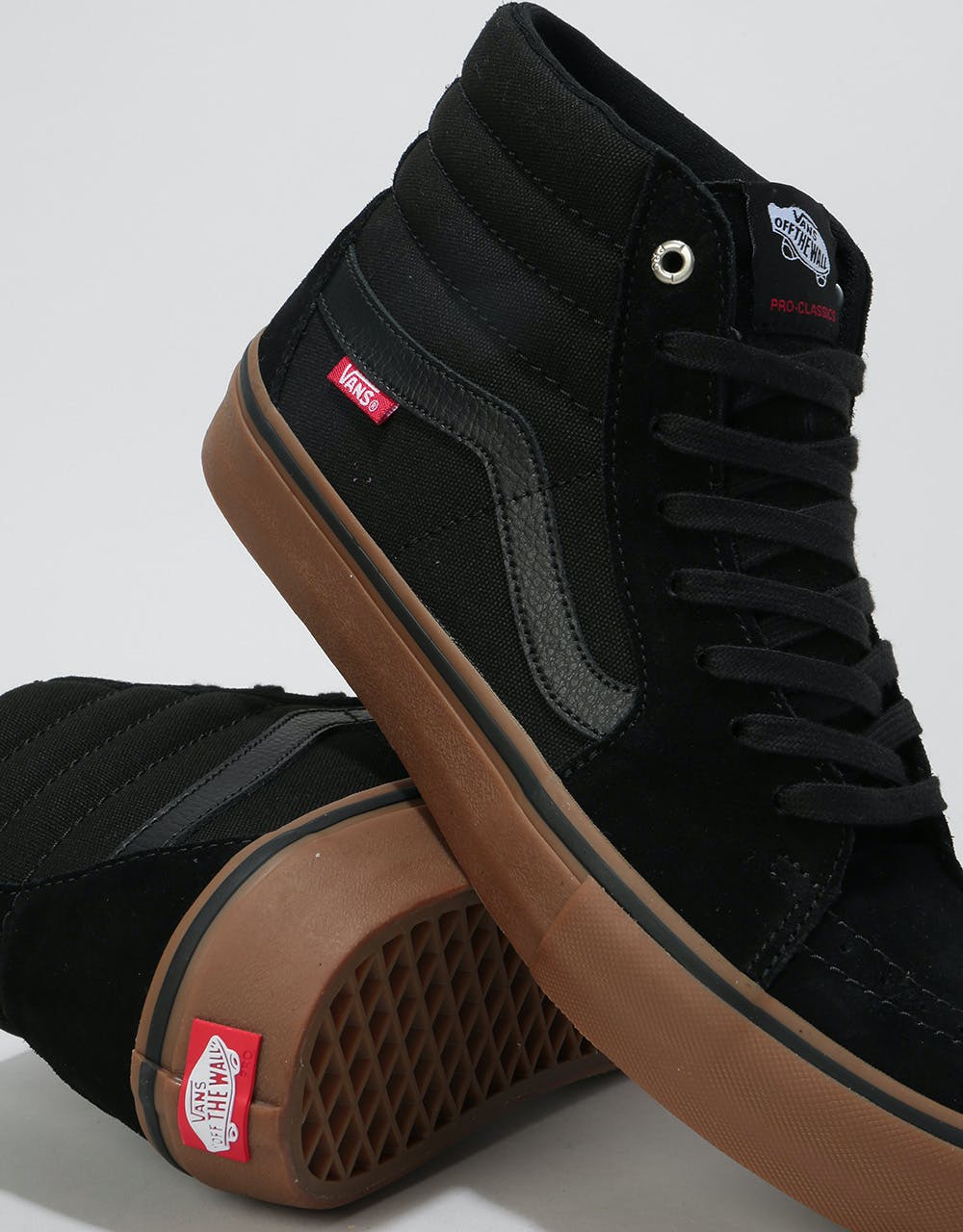 Vans Sk8-Hi Pro Skate Shoes - Black/Gum