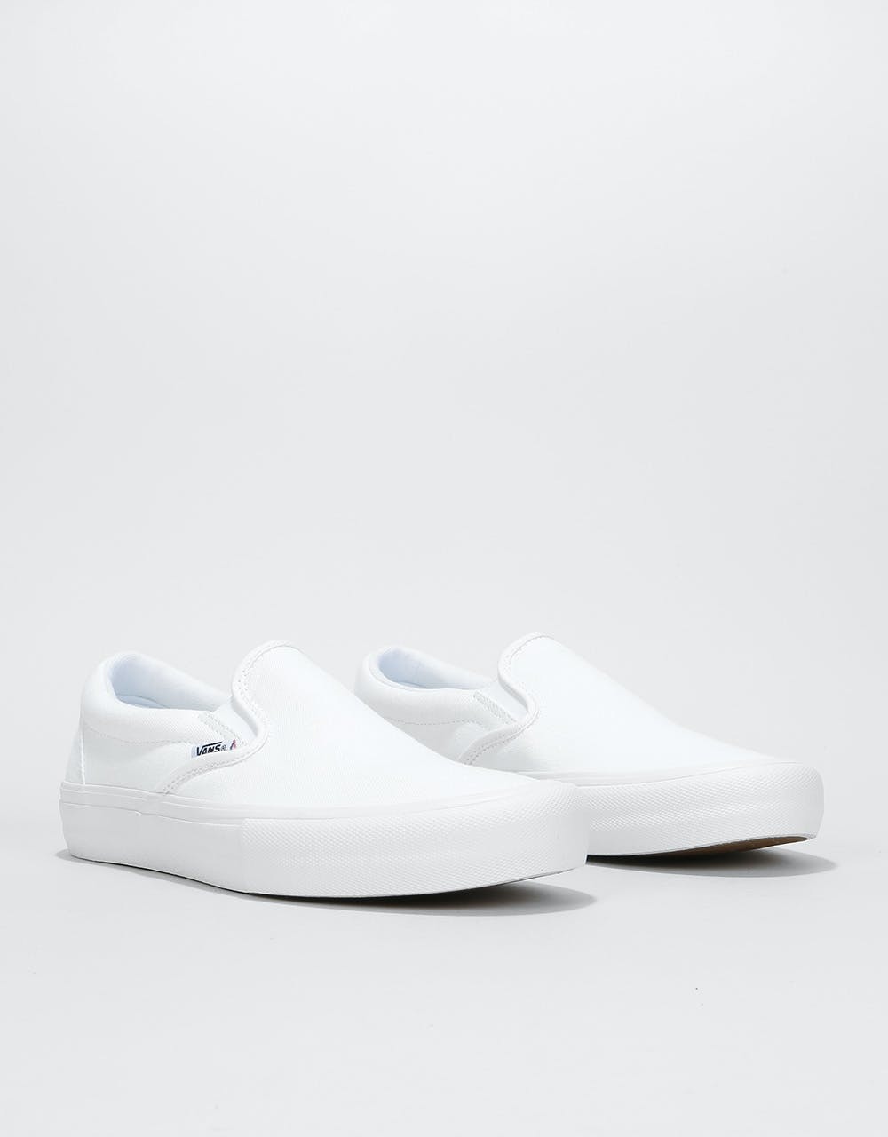 Vans Slip-On Pro Skate Shoes - White/White