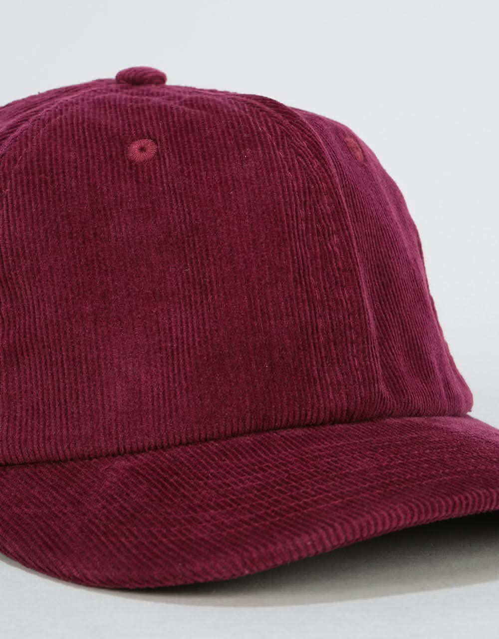 Route One Vintage Cord Dad Cap - Burgundy