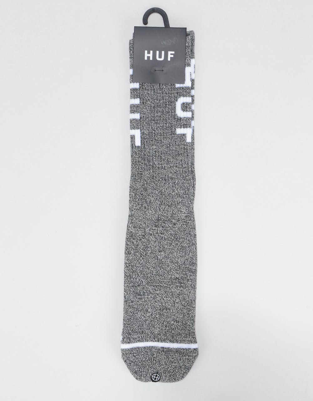 HUF Melange OG Logo Crew Socks - Black