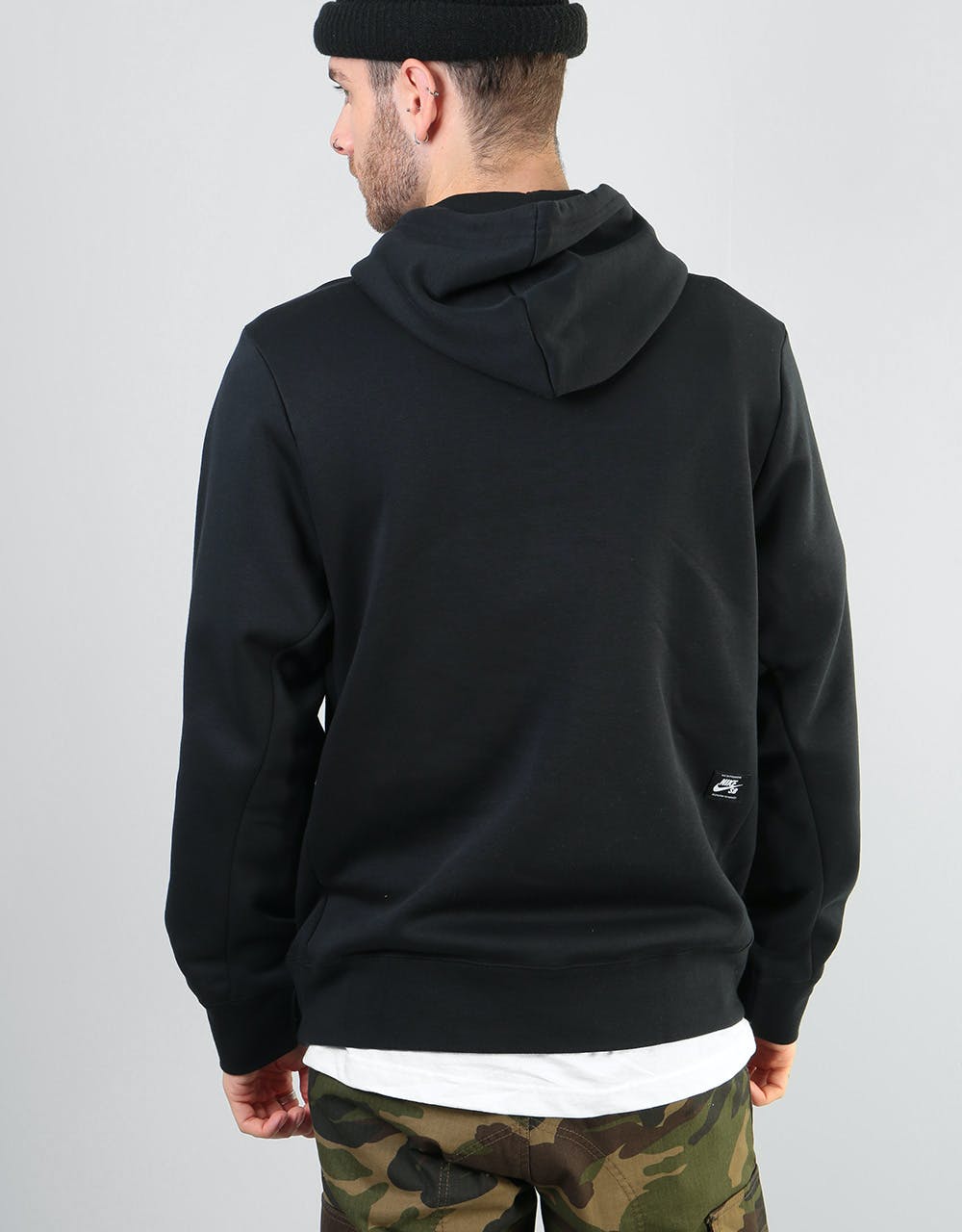 Nike SB Icon Essential Pullover Hoodie - Black/White