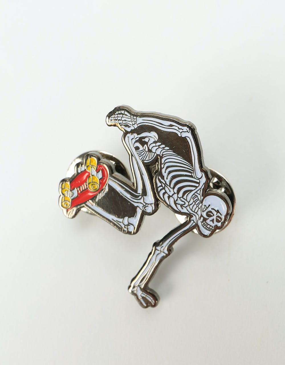 Powell Peralta Skateboard Skeleton Lapel Pin - Multi