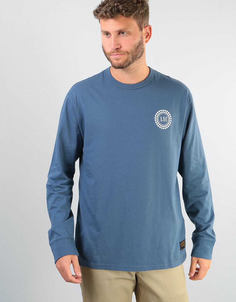 Levi's Skateboarding Taxi Badge L/S T-Shirt - White/Blue