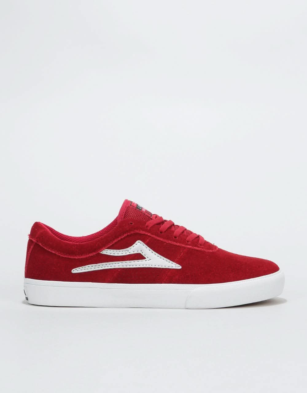 Lakai Sheffield Skate Shoes - Red/Silver Suede