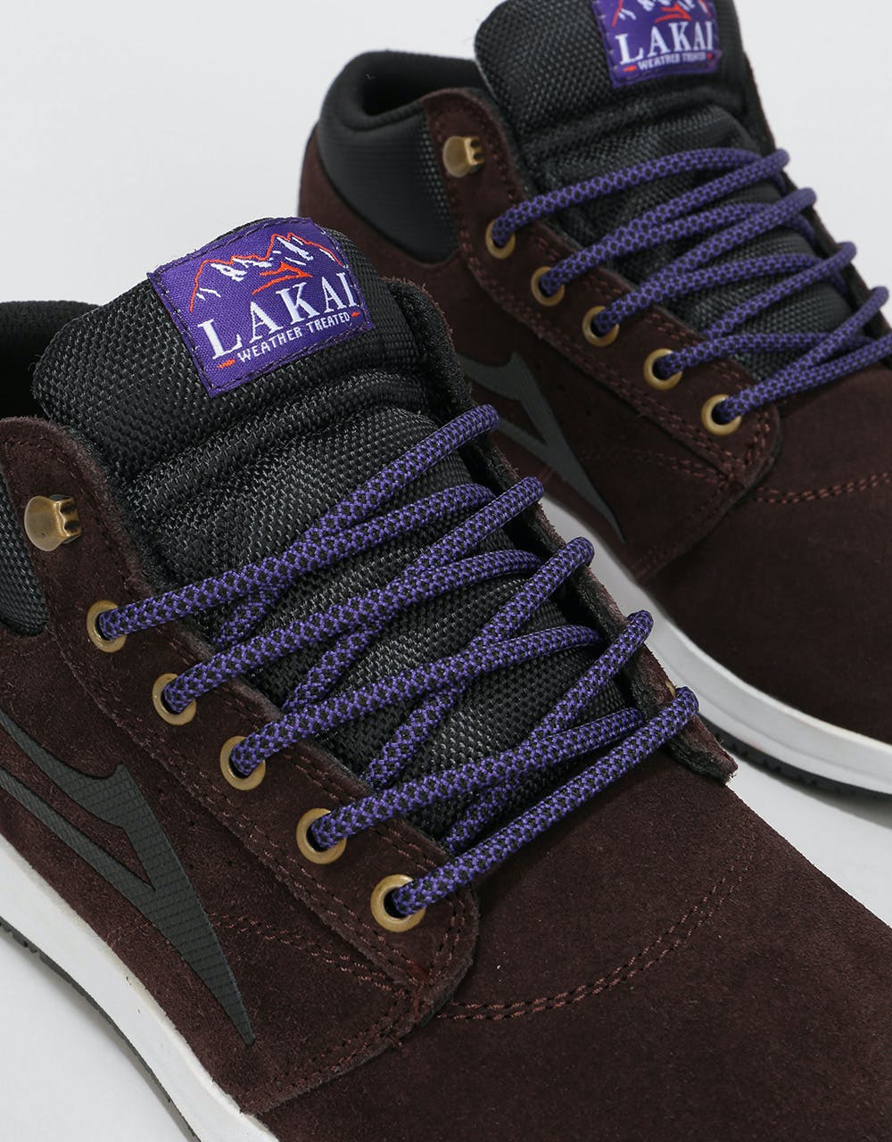 Lakai Griffin Mid Skate Shoes - Chocolate Suede