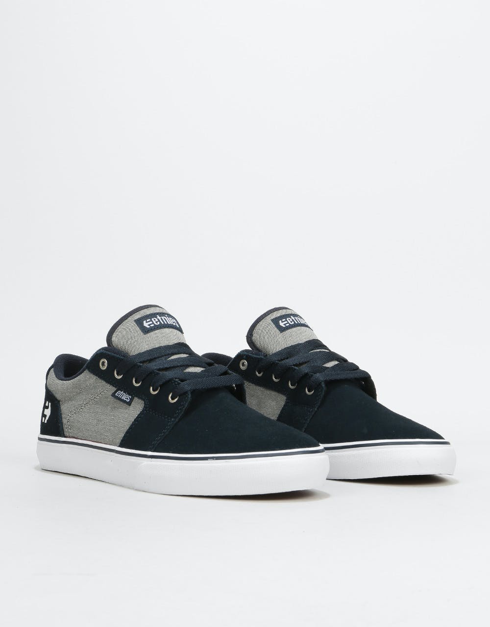 Etnies Barge LS Skate Shoes - Navy/Grey/Silver