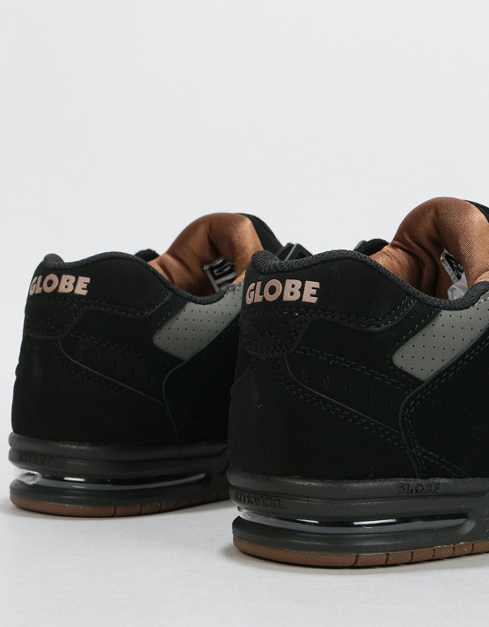 Globe Sabre Skate Shoes - Black/Charcoal/Woodsmoke Brown