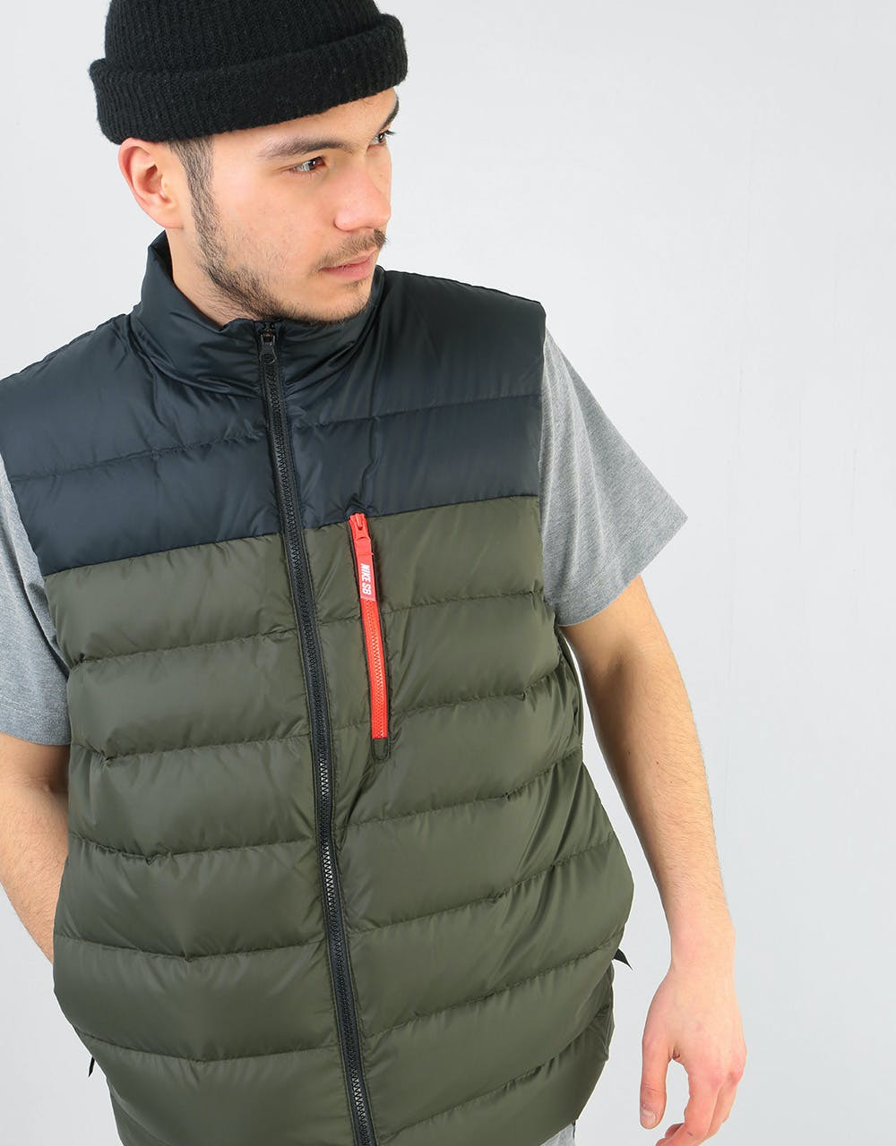 Nike SB Packable Down Vest - Black/Sequoia/Black