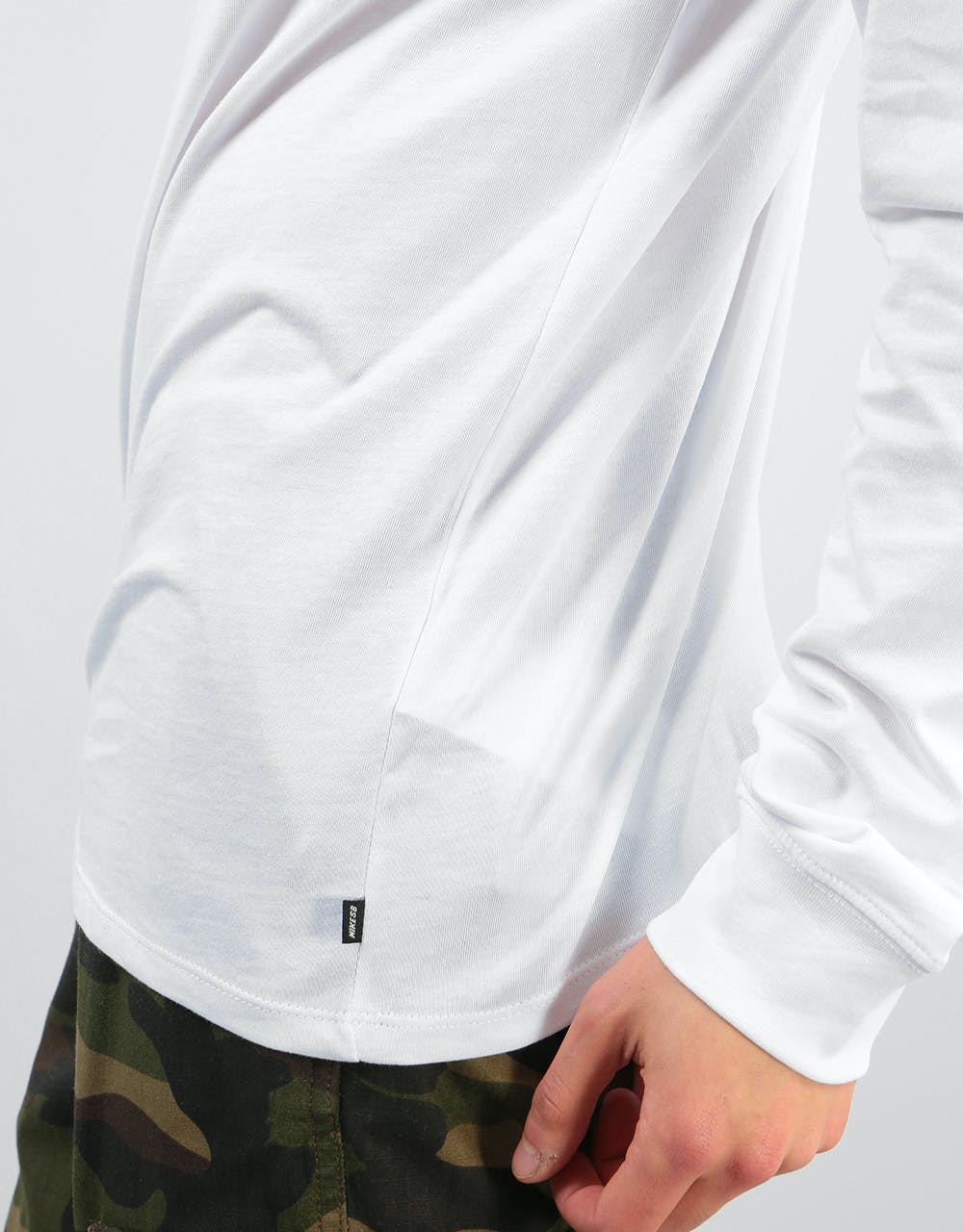 Nike SB Backwards L/S T-Shirt - White/Blue Force
