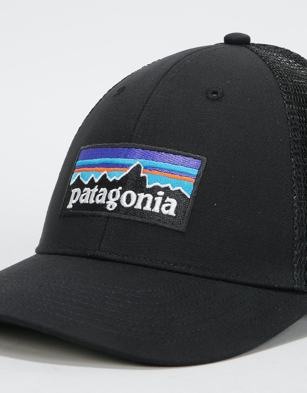 Patagonia P-6 Logo LoPro Trucker Cap - Black
