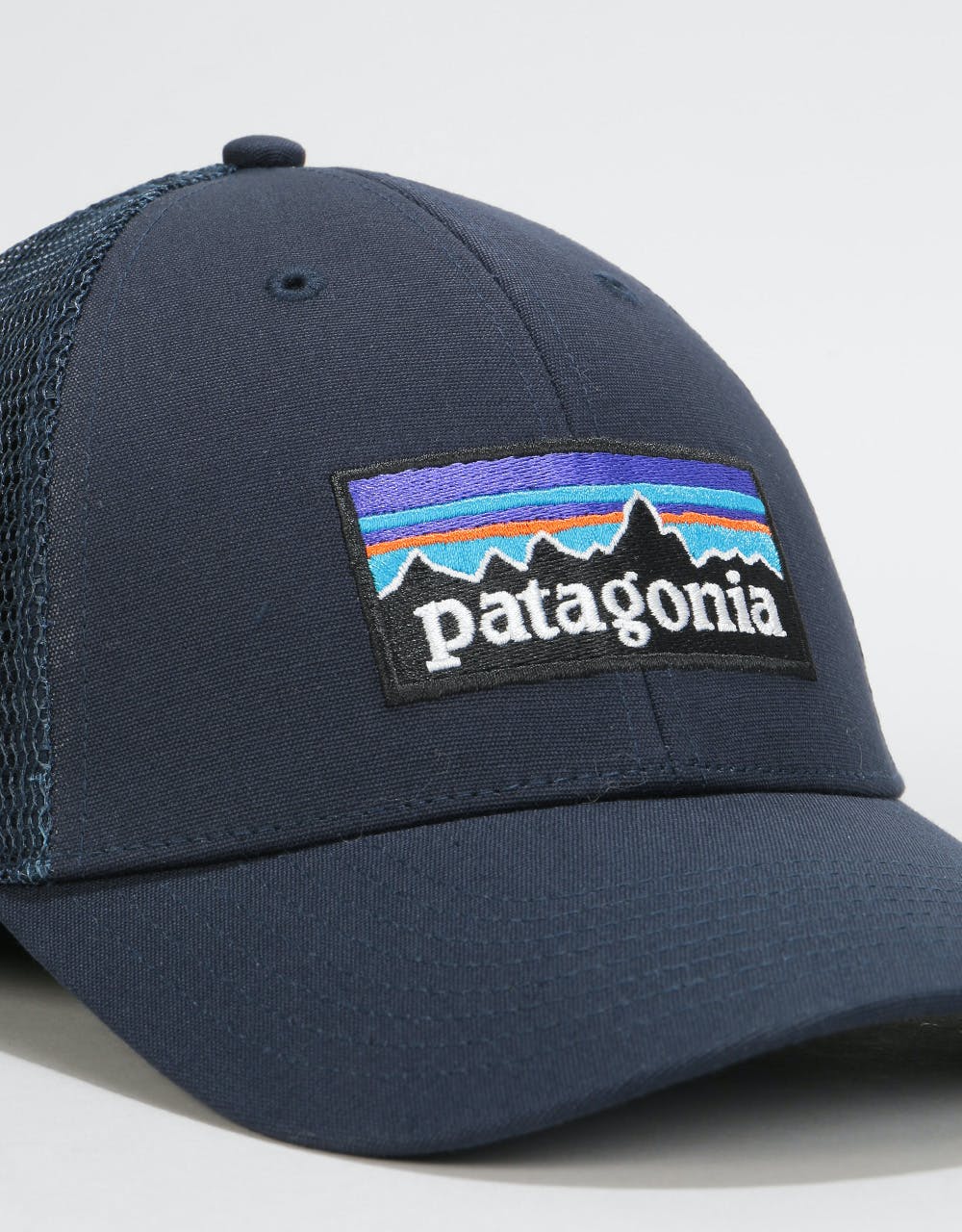 Patagonia P-6 Logo LoPro Trucker Cap - Navy Blue