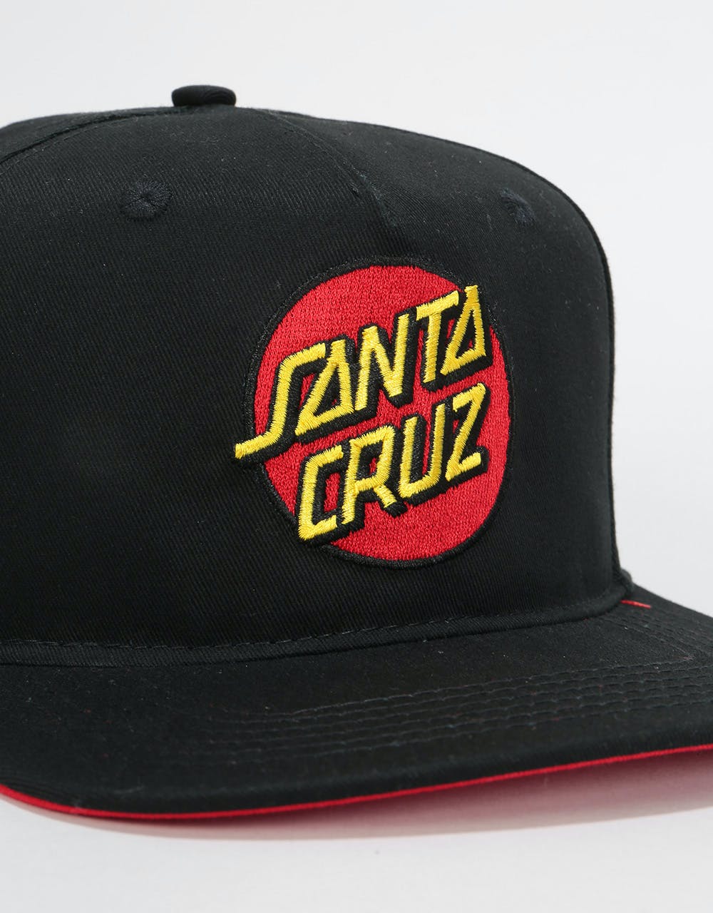 Santa Cruz Classic Dot Snapback Cap - Black