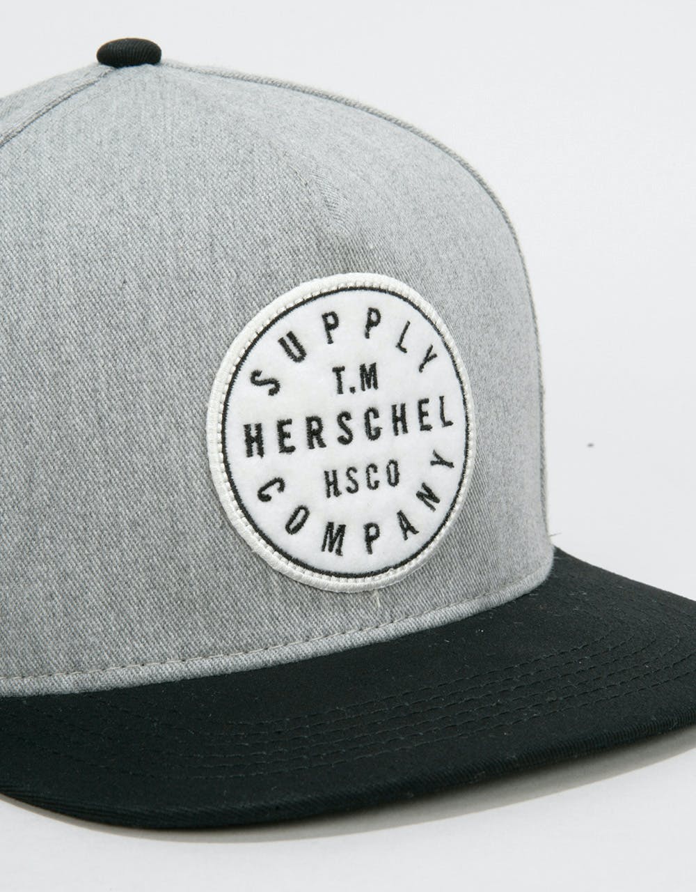 Herschel Supply Co. TM Snapback Cap - Heather Grey/Black