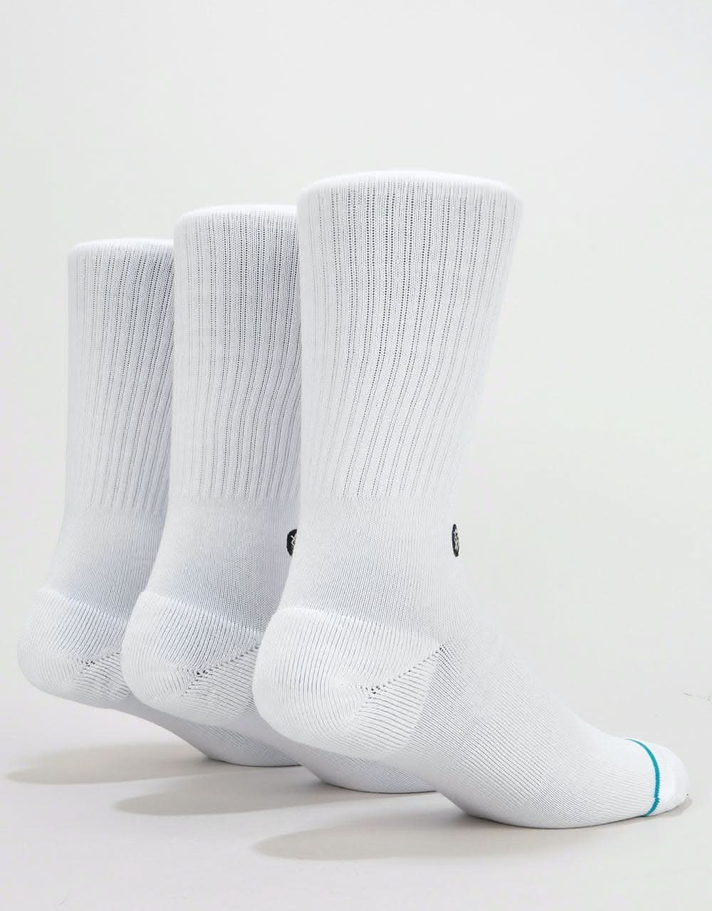 Stance Icon 3 Pack Classic Crew Socks - White