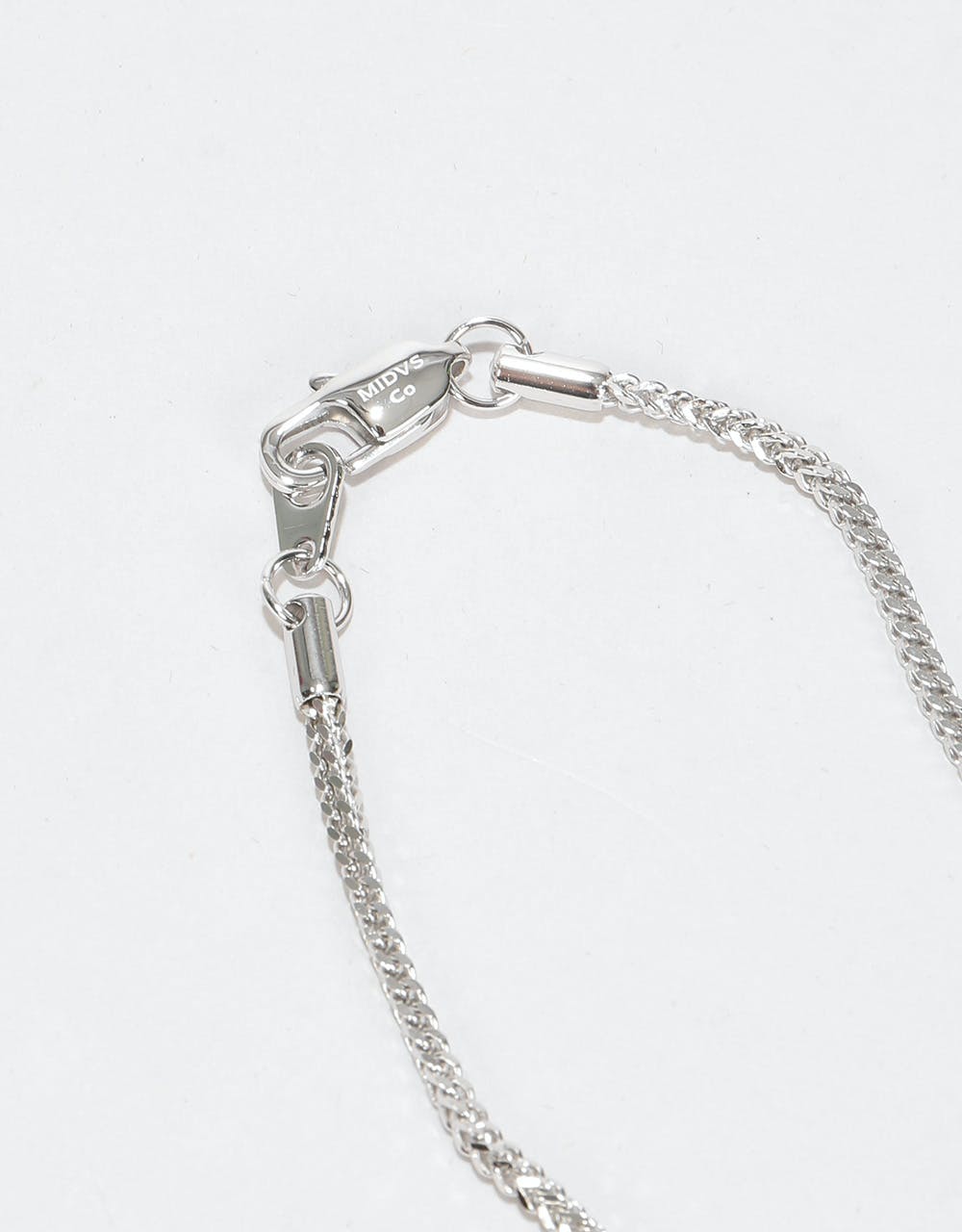 Midvs Co 22" Franco Chain Necklace - White Gold