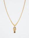 Midvs Co 18K Gold Plated Ankh & Eye Necklace - Gold