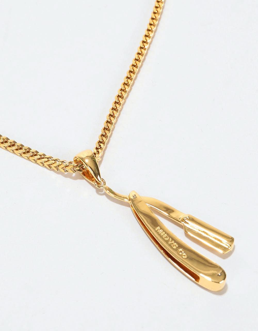 Midvs Co 18K Gold Plated Razor Necklace - Gold