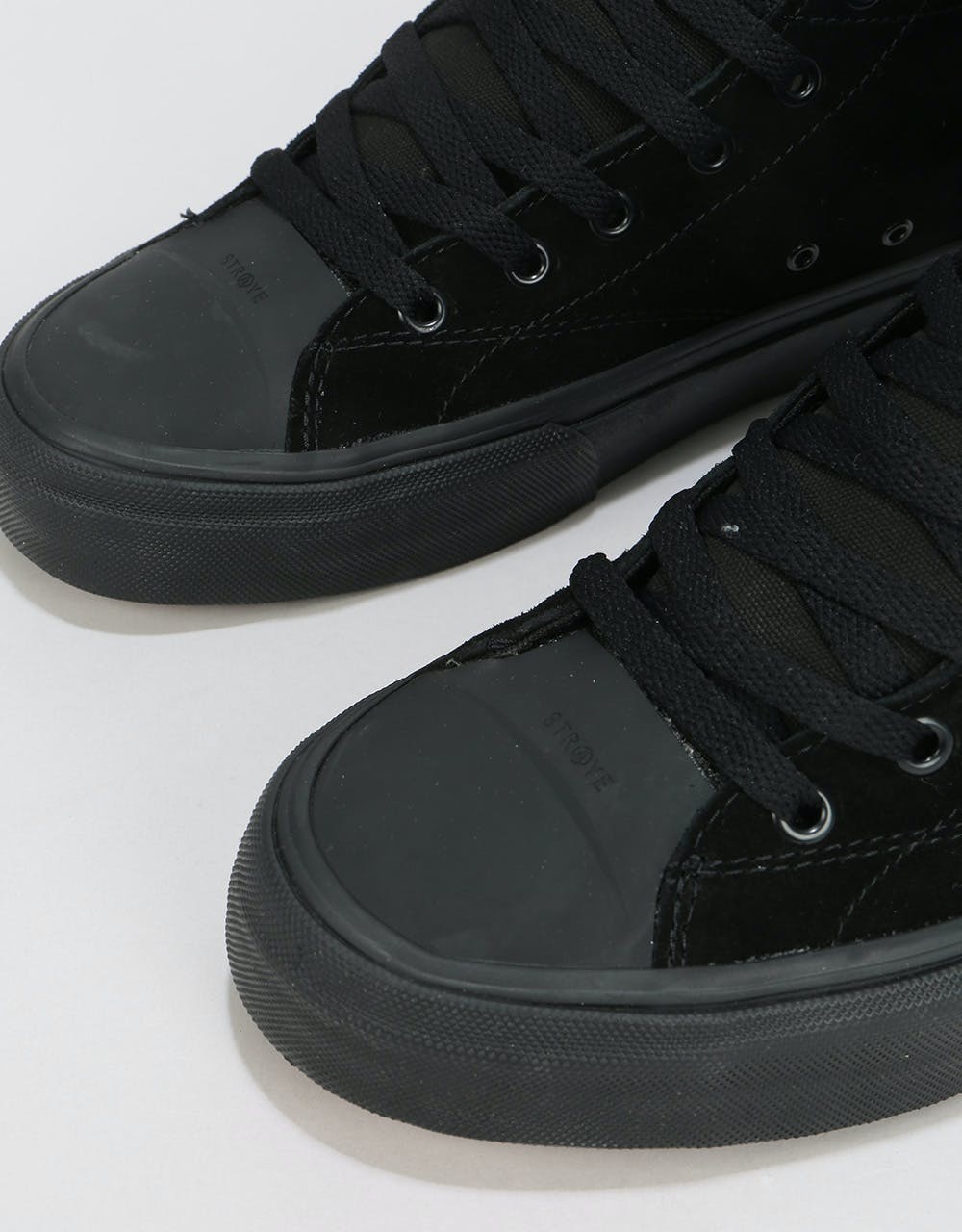 Straye Venice High Skate Shoes - Black/Black Suede